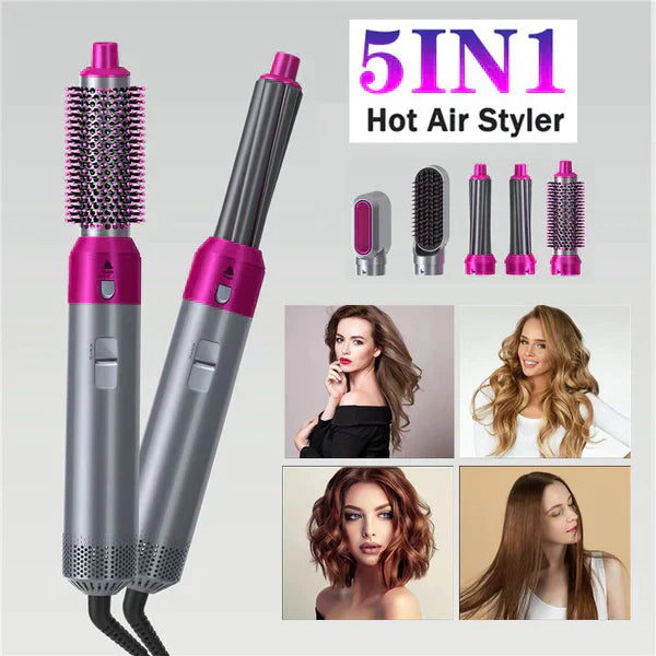 Hot Air Brush: Dry, Style, and Volumize with Ionic Technology (5-in-1)